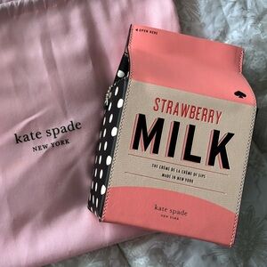 Kate Spade Strawberry Milk Carton Novelty Crossbody Purse